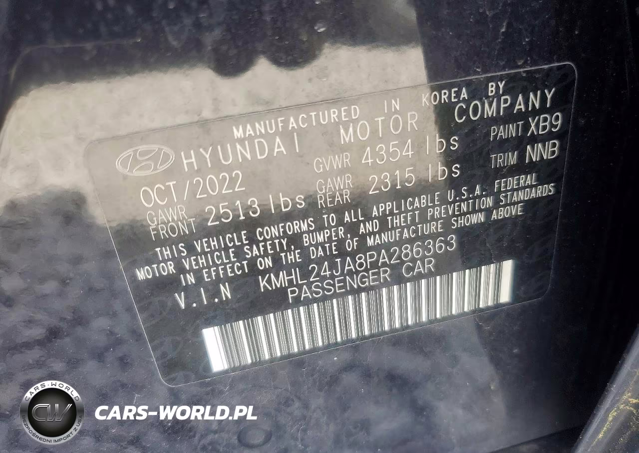 2023 Hyundai Sonata Se VIN:KMHL24JA8PA286363 - 12
