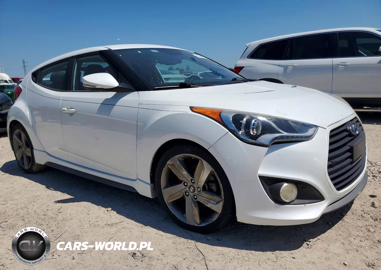 2015 Hyundai Veloster Turbo VIN:KMHTC6AEXFU237593 - 4
