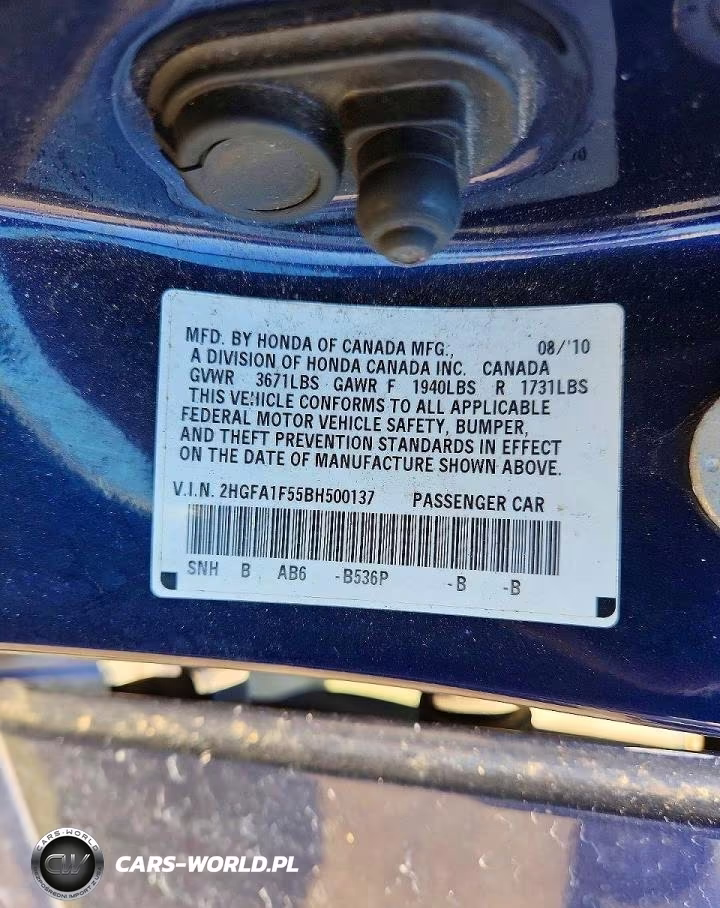 2011 Honda Civic Lx VIN:2HGFA1F55BH500137 - 12