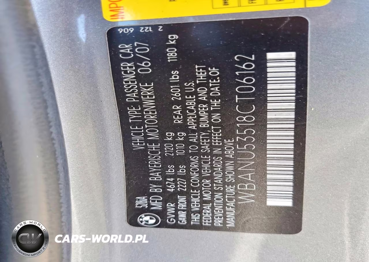 2008 BMW 528 I VIN:WBANU53518CT06162 - 12