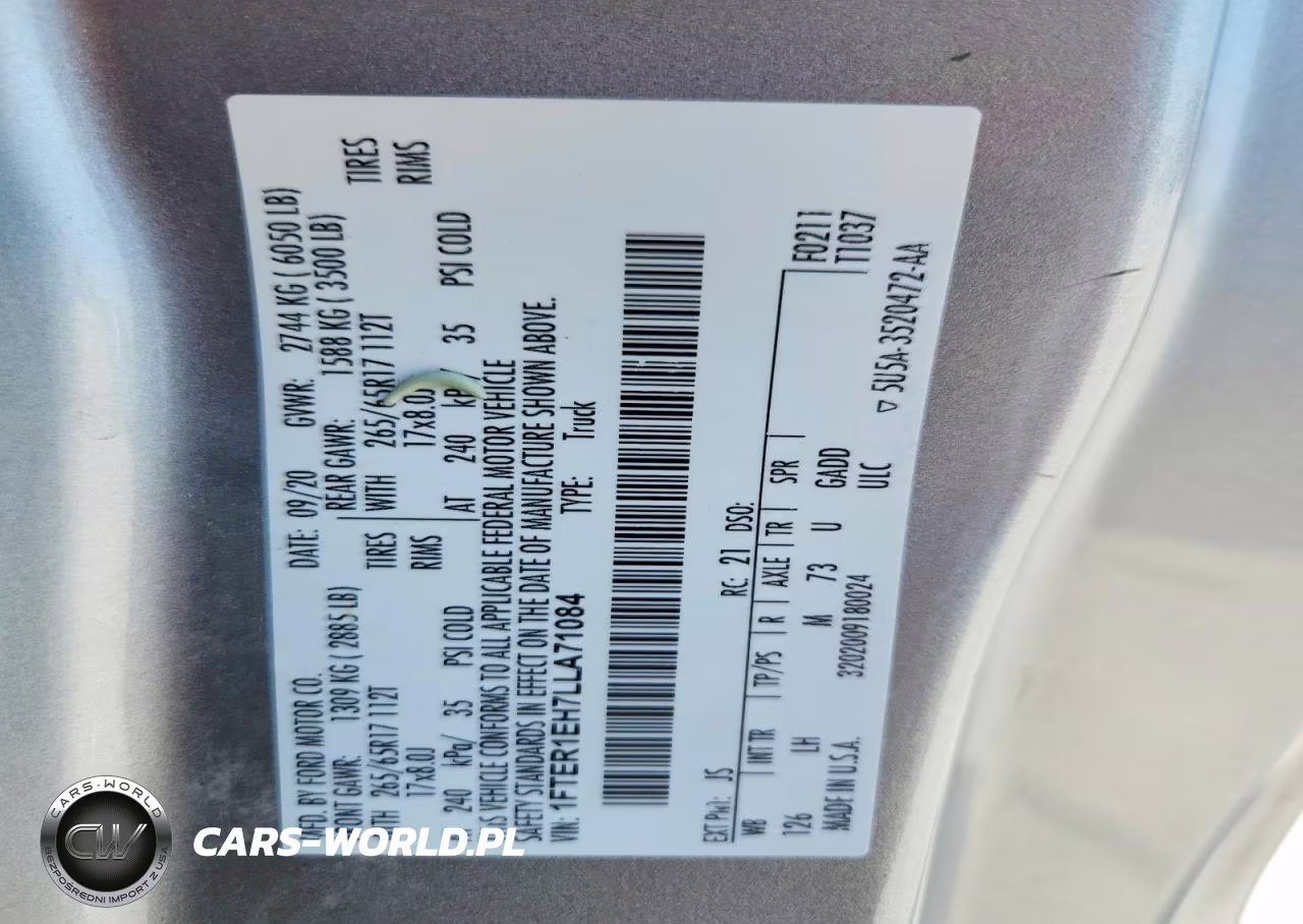 2020 Ford Ranger Xl VIN:1FTER1EH7LLA71084 - 12