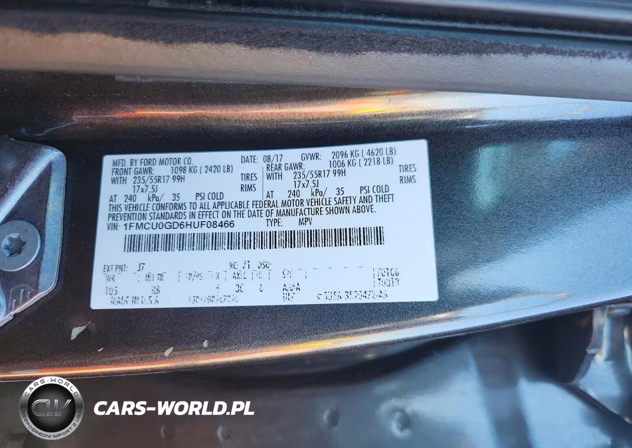 2017 Ford Escape Se VIN:1FMCU0GD6HUF08466 - 13