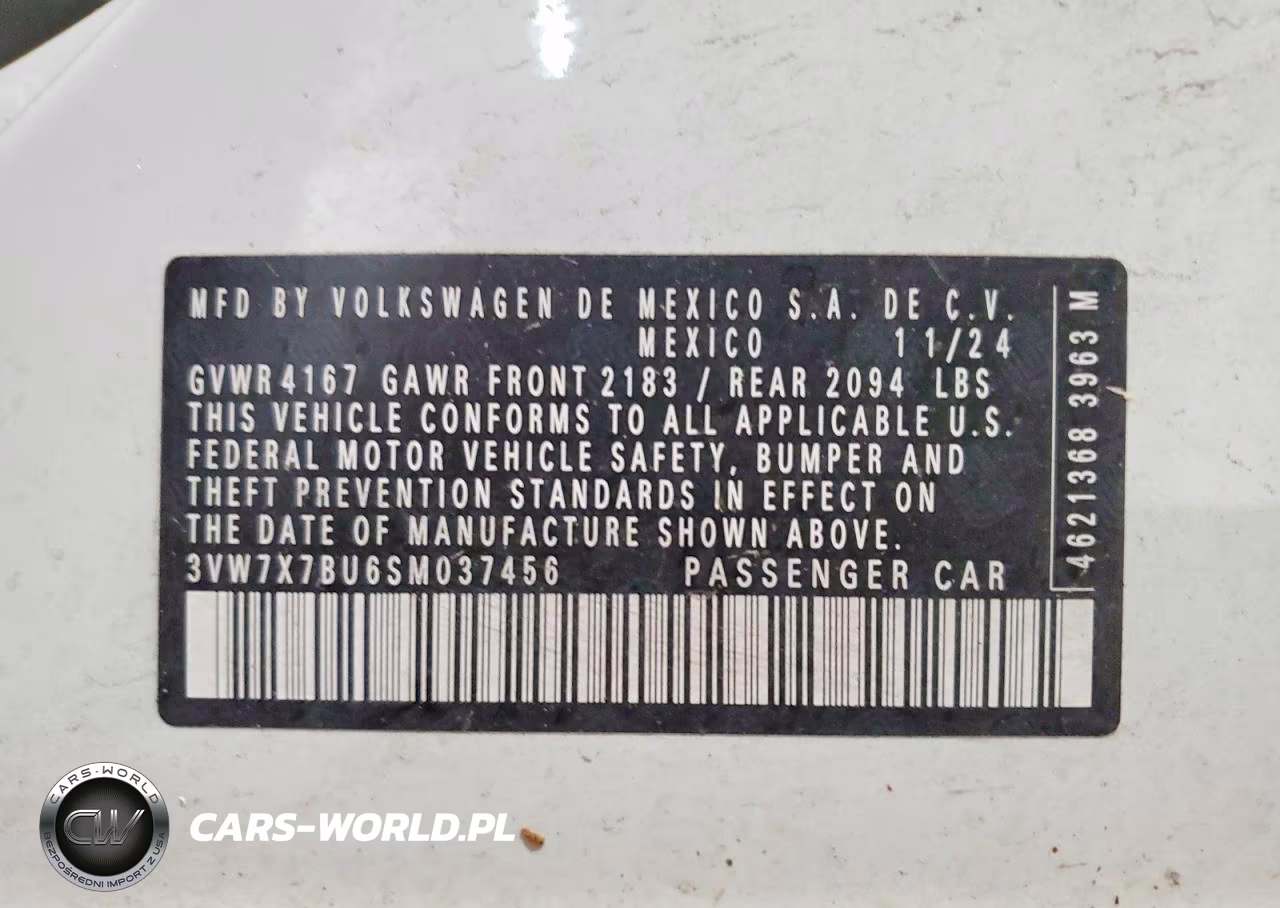 2025 Volkswagen Jetta Se VIN:3VW7X7BU6SM037456 - 12