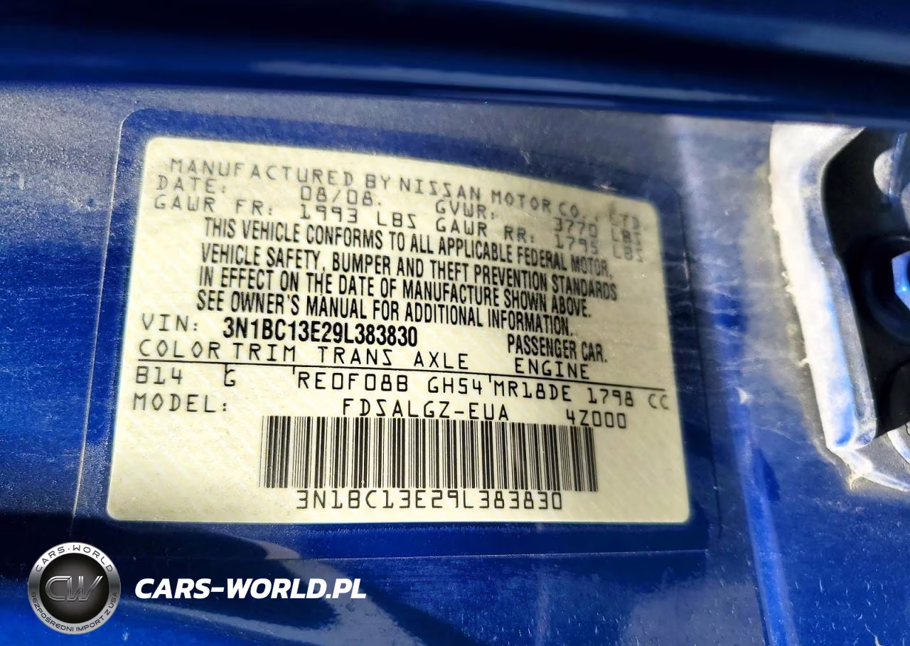 2009 Nissan Versa 1.8 S VIN:3N1BC13E29L383830 - 14