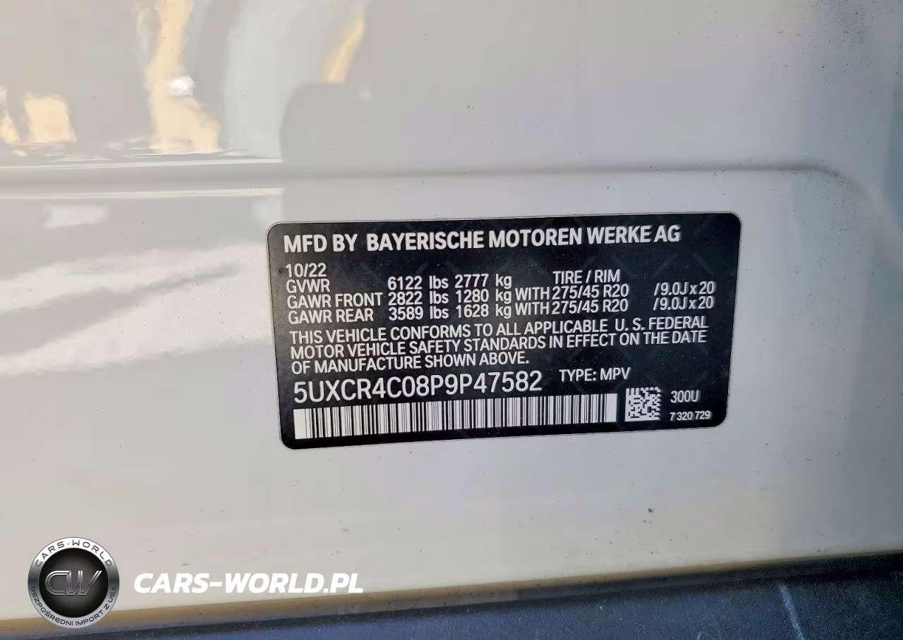 2023 BMW X5 Sdrive 40I VIN:5UXCR4C08P9P47582 - 12