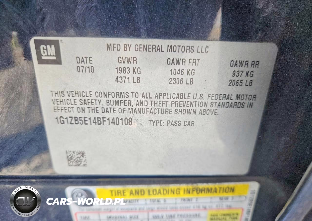 2011 Chevrolet Malibu Ls VIN:1G1ZB5E14BF140108 - 12
