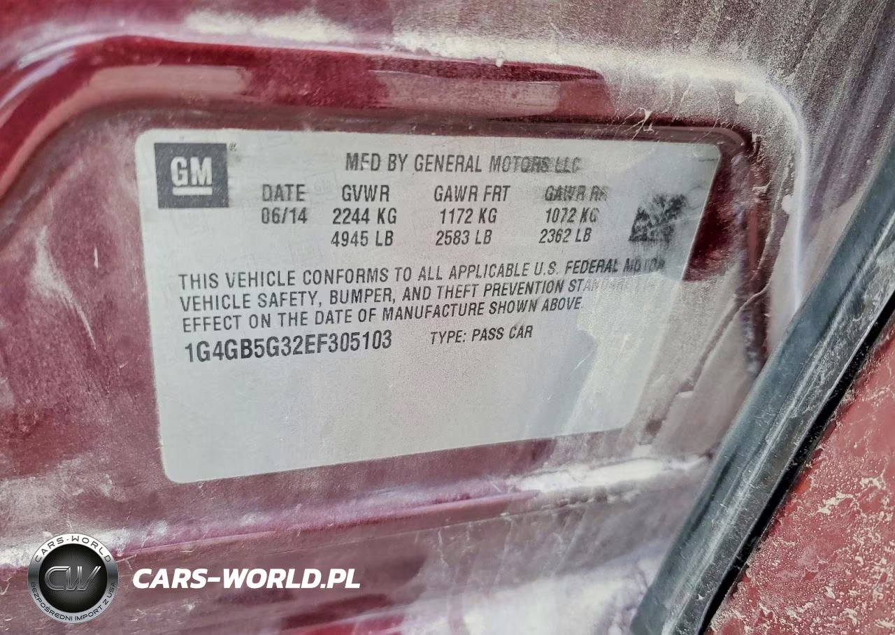 2014 Buick Lacrosse VIN:1G4GB5G32EF305103 - 12