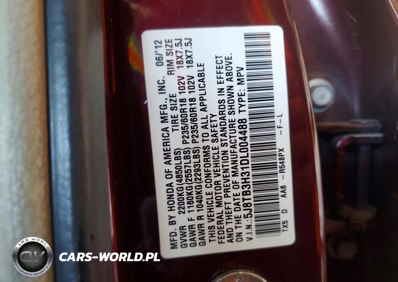2013 Acura Rdx VIN:5J8TB3H31DL004488 - 13