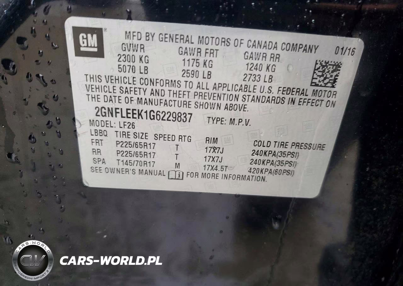 2016 Chevrolet Equinox Ls VIN:2GNFLEEK1G6229837 - 14
