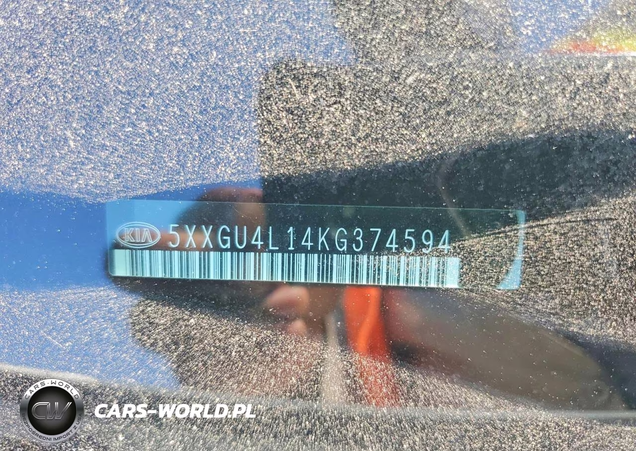 2019 Kia Optima Ex VIN:5XXGU4L14KG374594 - 12