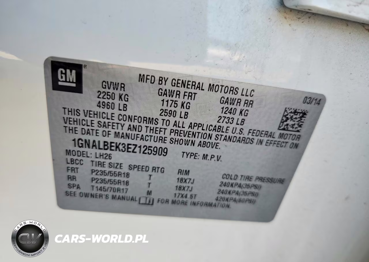 2014 Chevrolet Equinox Lt VIN:1GNALBEK3EZ125909 - 13