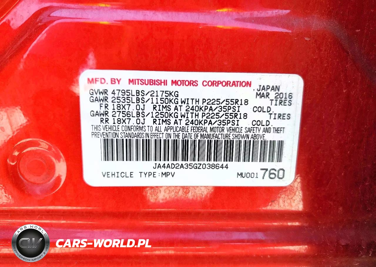 2016 Mitsubishi Outlander Es VIN:JA4AD2A35GZ038644 - 13