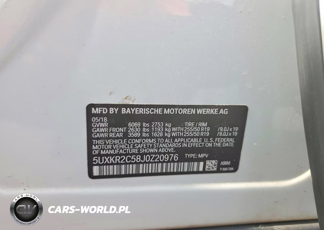 2018 BMW X5 Sdrive35I VIN:5UXKR2C58J0Z20976 - 13