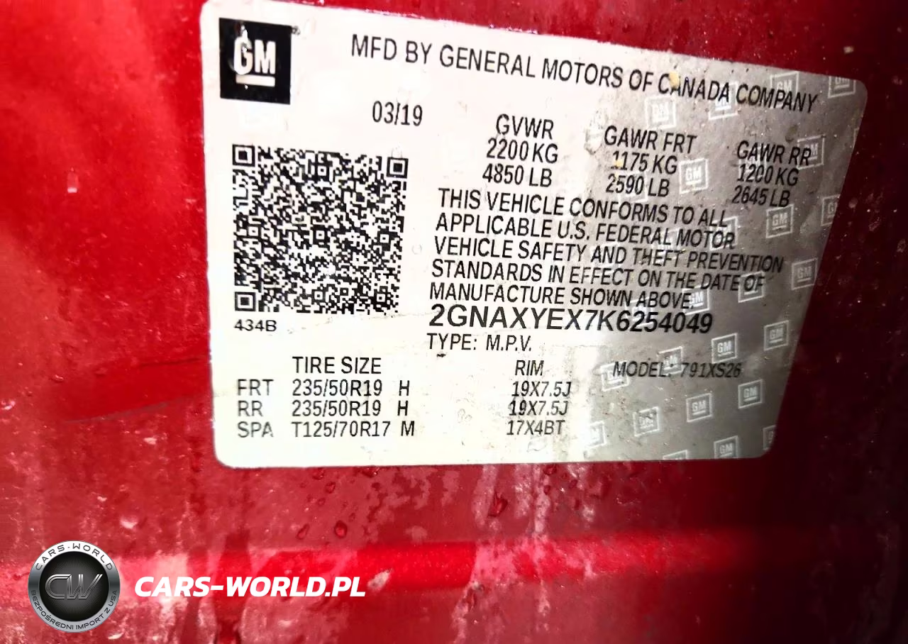 2019 Chevrolet Equinox Premier VIN:2GNAXYEX7K6254049 - 13