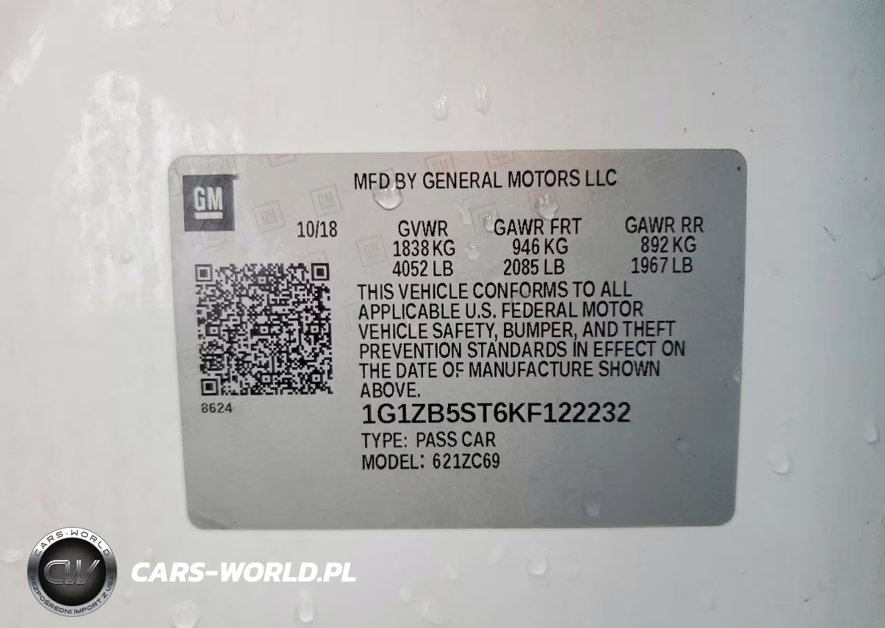 2019 Chevrolet Malibu Ls VIN:1G1ZB5ST6KF122232 - 12
