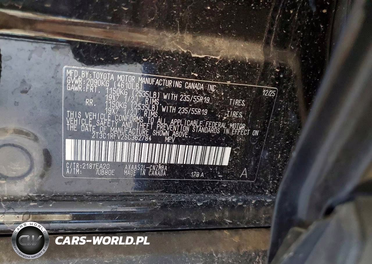 2025 Toyota Rav4 Xle Premium VIN:2T3C1RFV2SC362784 - 13