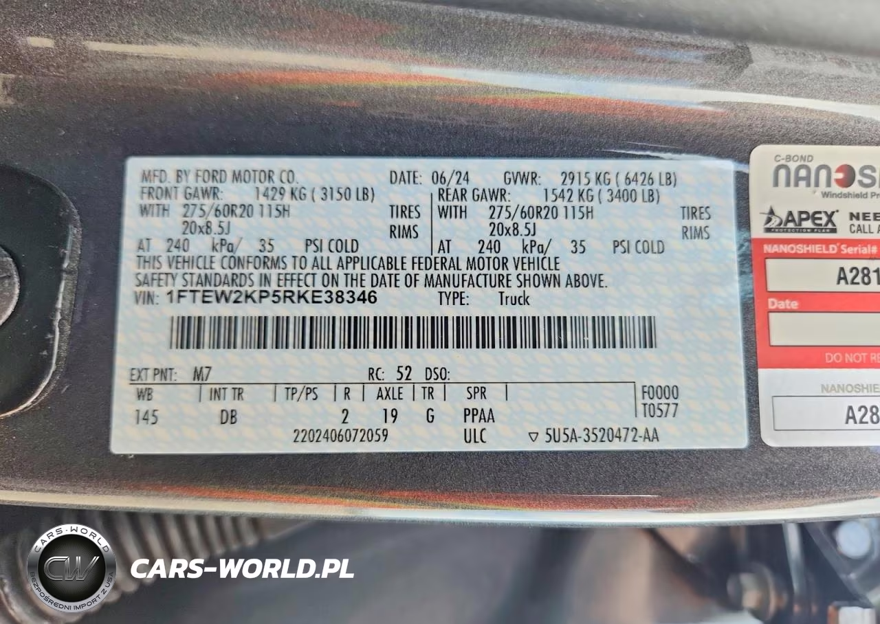 2024 Ford F150 Stx VIN:1FTEW2KP5RKE38346 - 12