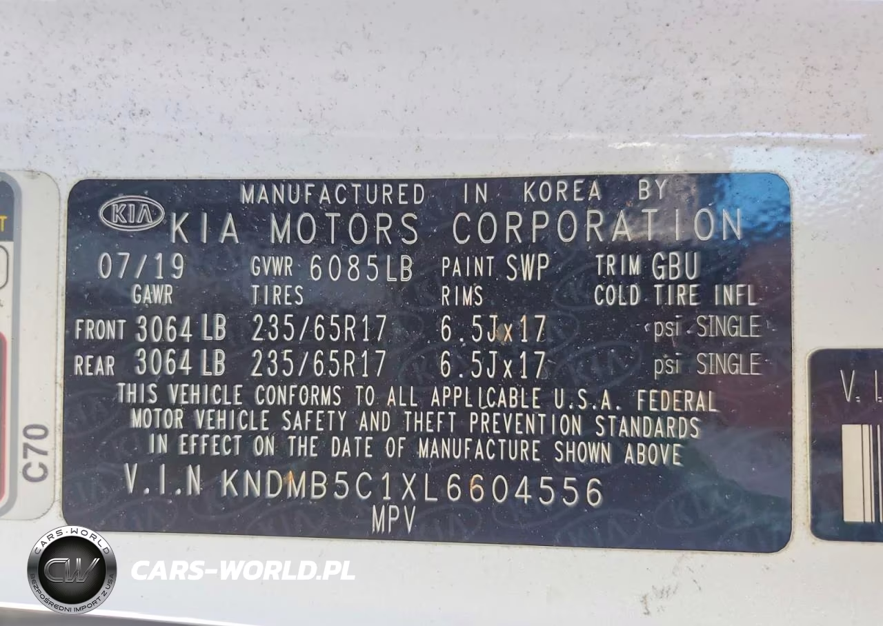 2020 Kia Sedona Lx VIN:KNDMB5C1XL6604556 - 14