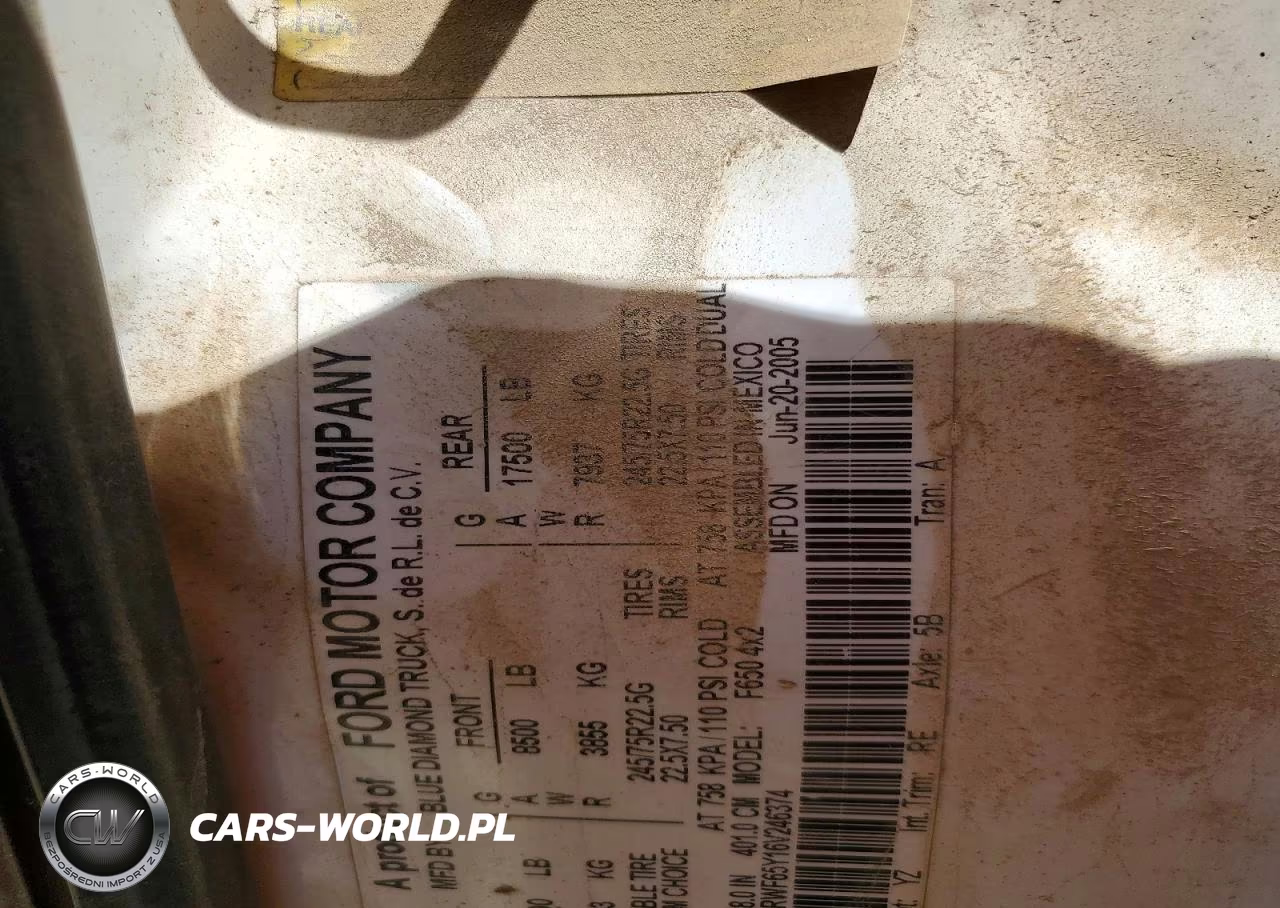2006 Ford F650 Super Duty VIN:3FRWF65Y16V246374 - 12