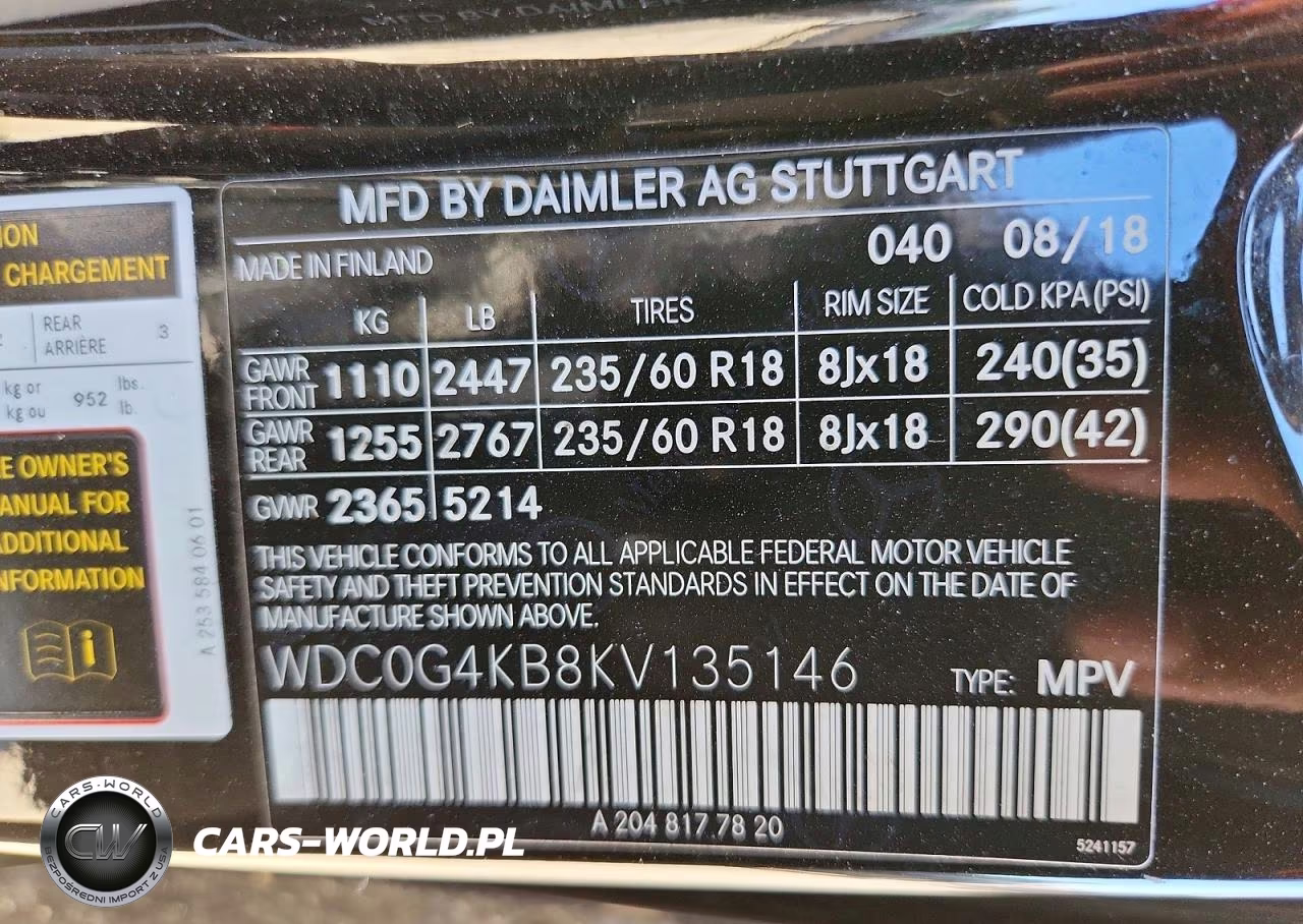 2019 Mercedes-Benz Glc 300 4Matic VIN:WDC0G4KB8KV135146 - 12