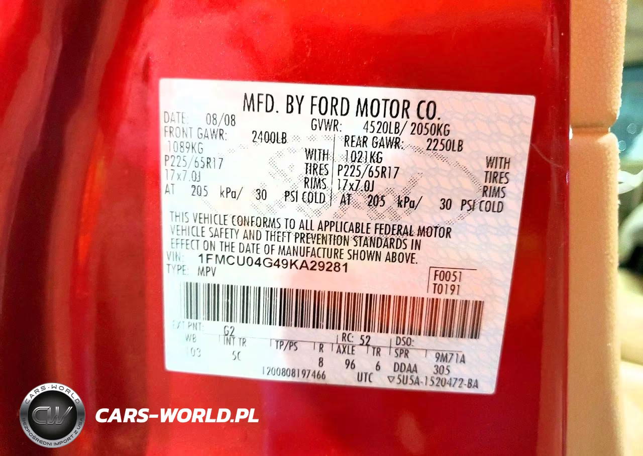 2009 Ford Escape Limited VIN:1FMCU04G49KA29281 - 13