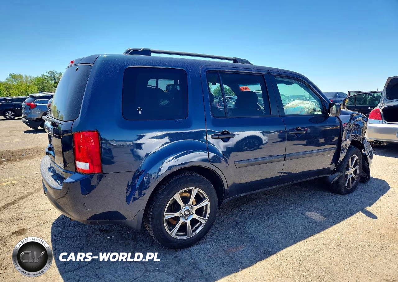 2012 Honda Pilot Lx VIN:5FNYF4H20CB039823 - 3