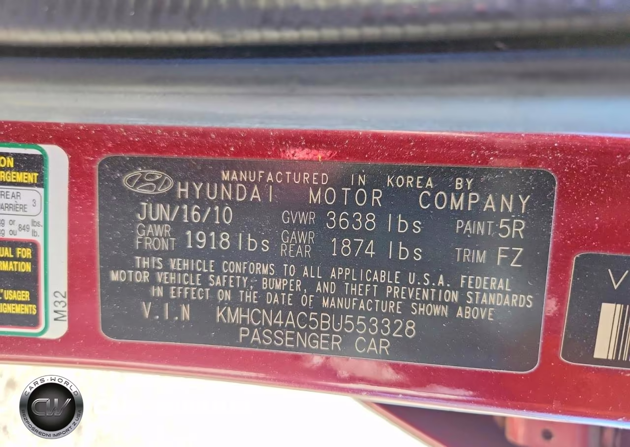 2011 Hyundai Accent Gls VIN:KMHCN4AC5BU553328 - 12
