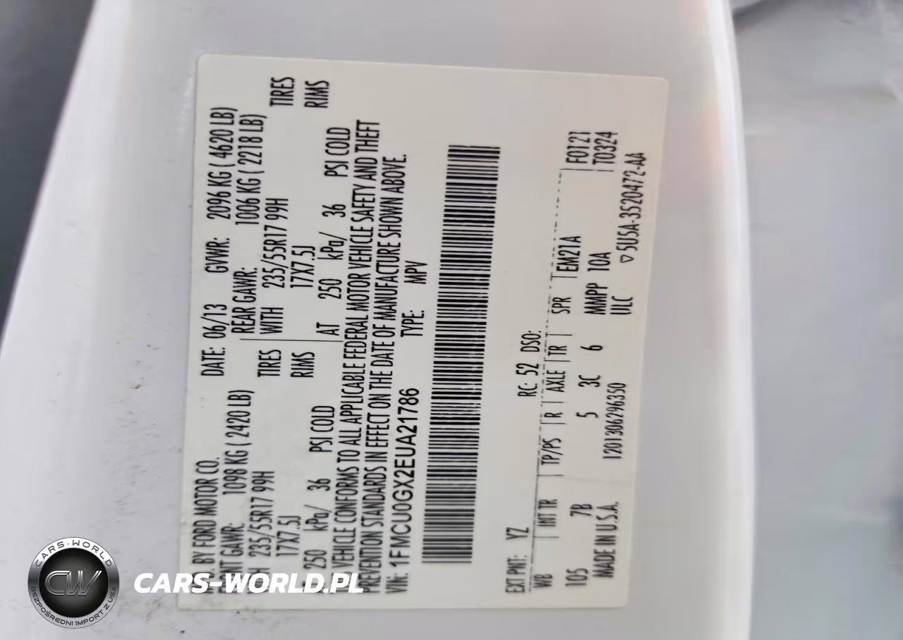 2014 Ford Escape Se VIN:1FMCU0GX2EUA21786 - 13