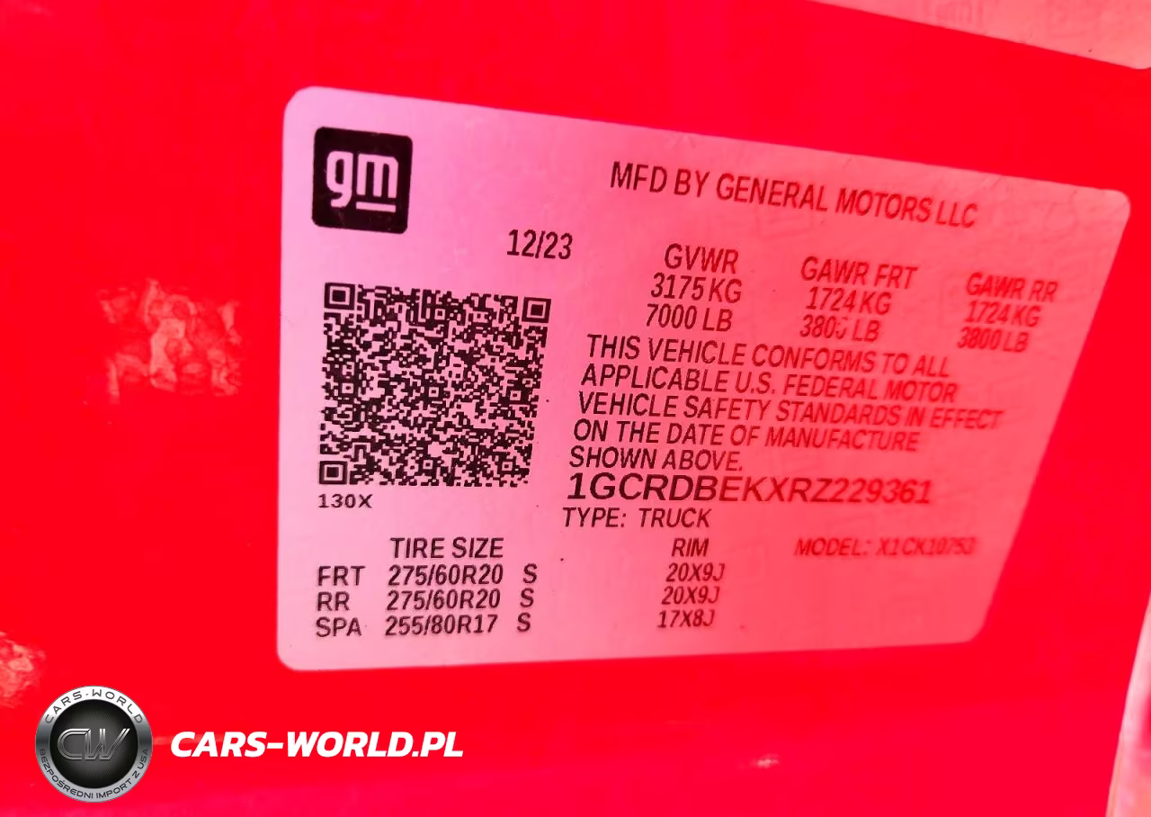 2024 Chevrolet Silverado K1500 Custom VIN:1GCRDBEKXRZ229361 - 12