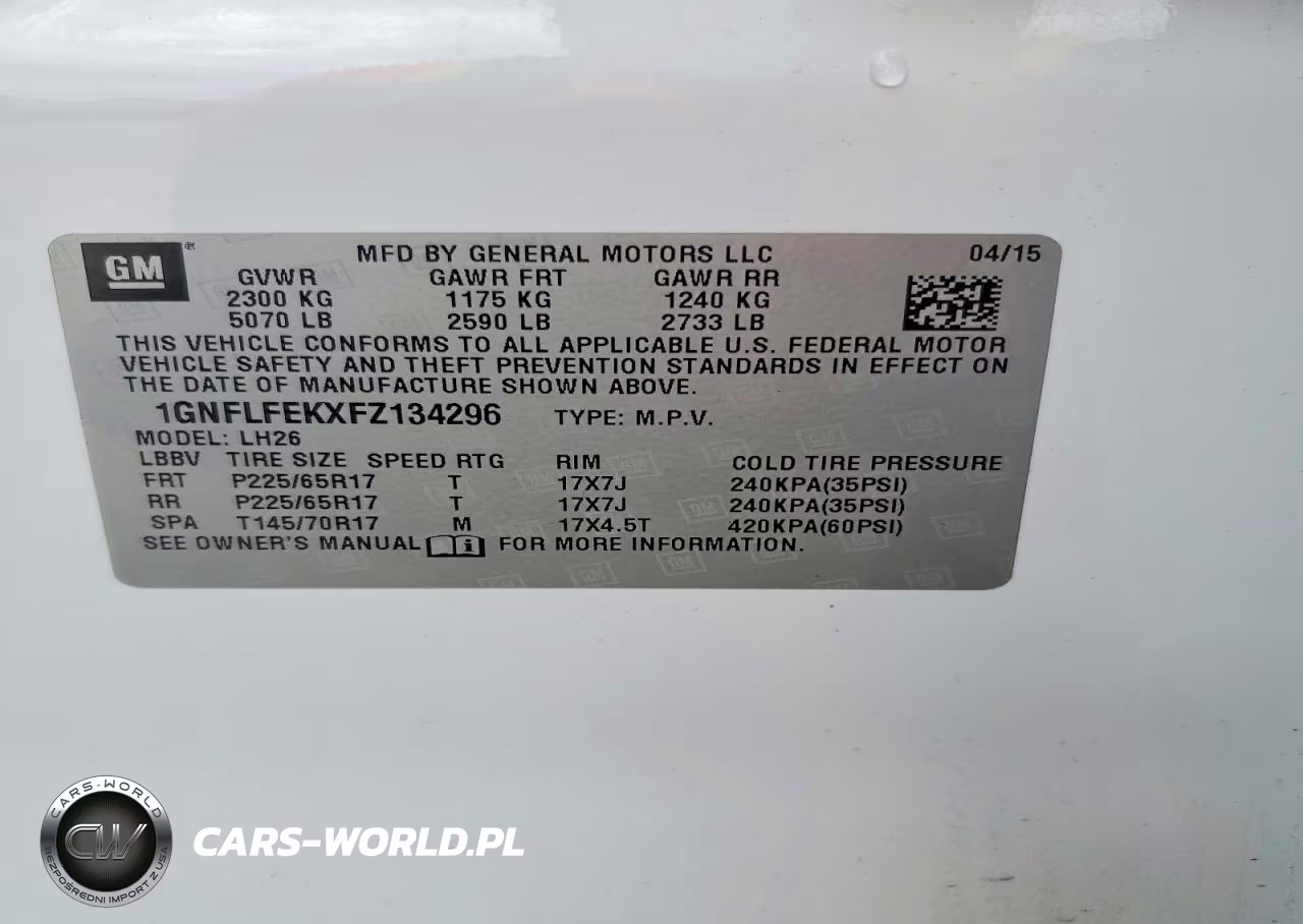 2015 Chevrolet Equinox Lt VIN:1GNFLFEKXFZ134296 - 13