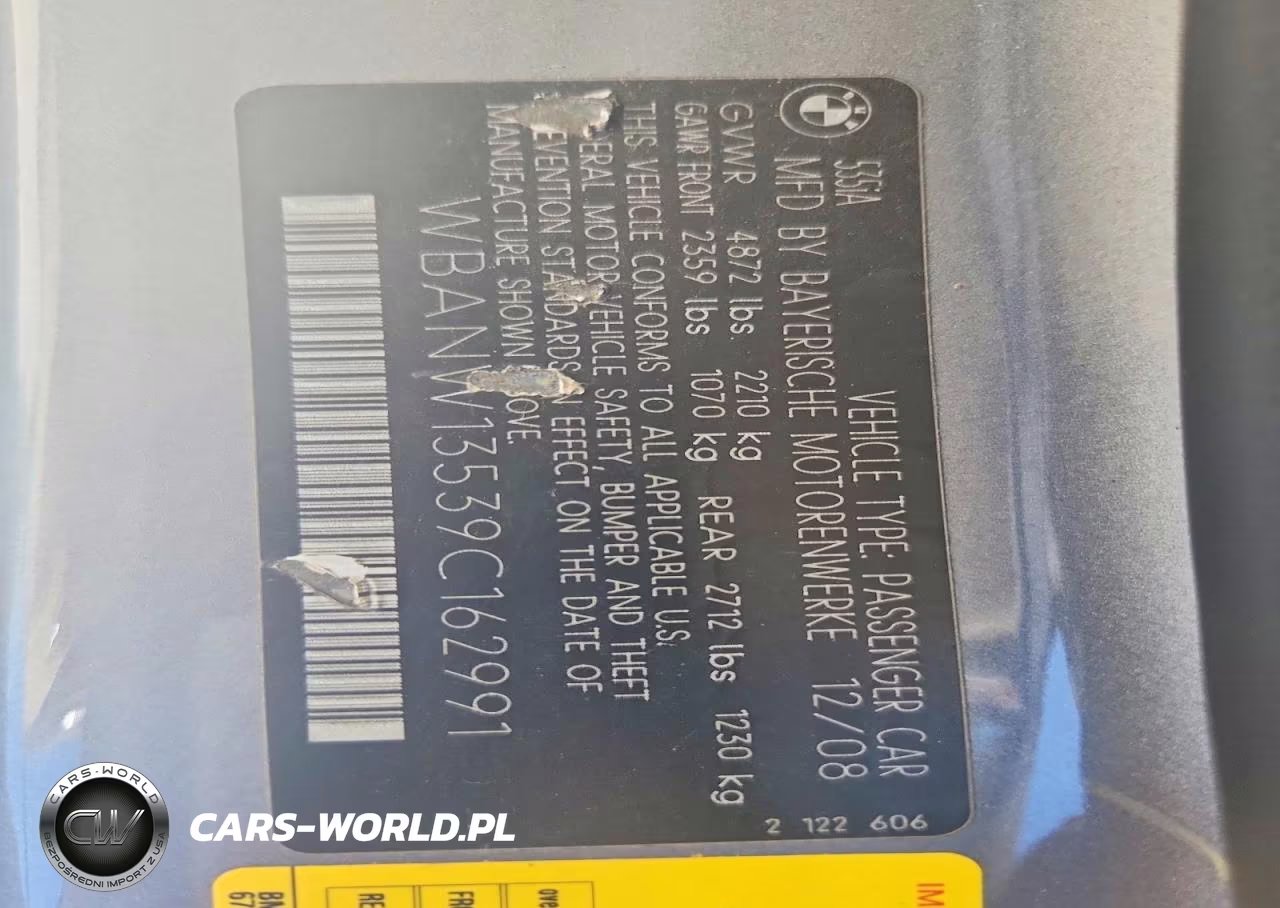 2009 BMW 535 I VIN:WBANW13539C162991 - 12