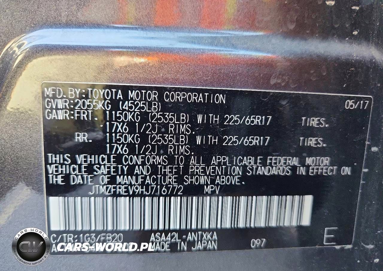 2017 Toyota Rav4 Le VIN:JTMZFREV9HJ716772 - 14