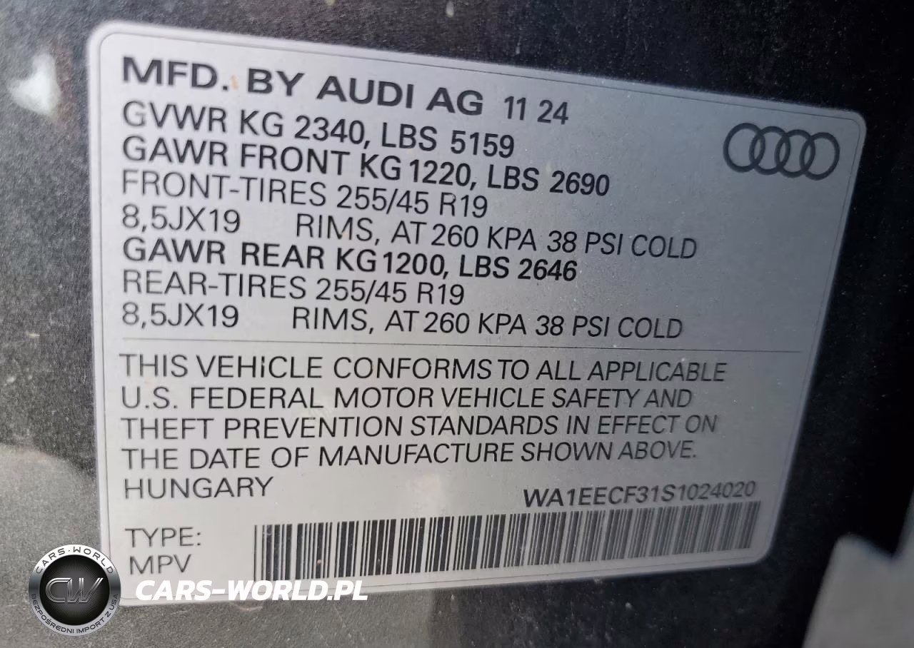 2025 Audi Q3 Premium Plus S Line 45 VIN:WA1EECF31S1024020 - 14