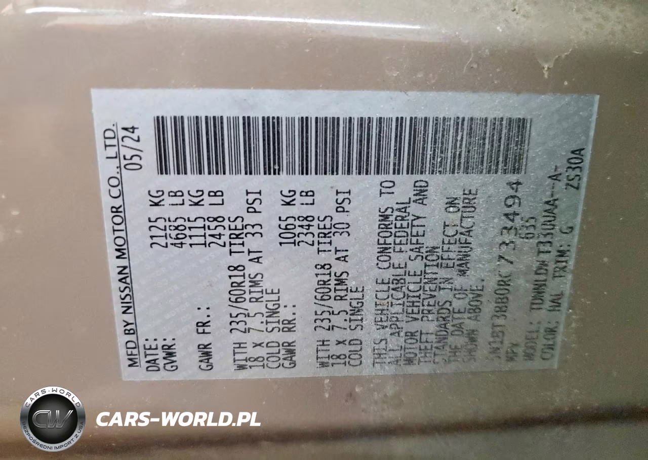 2024 Nissan Rogue Sv VIN:5N1BT3BB0RC733494 - 13