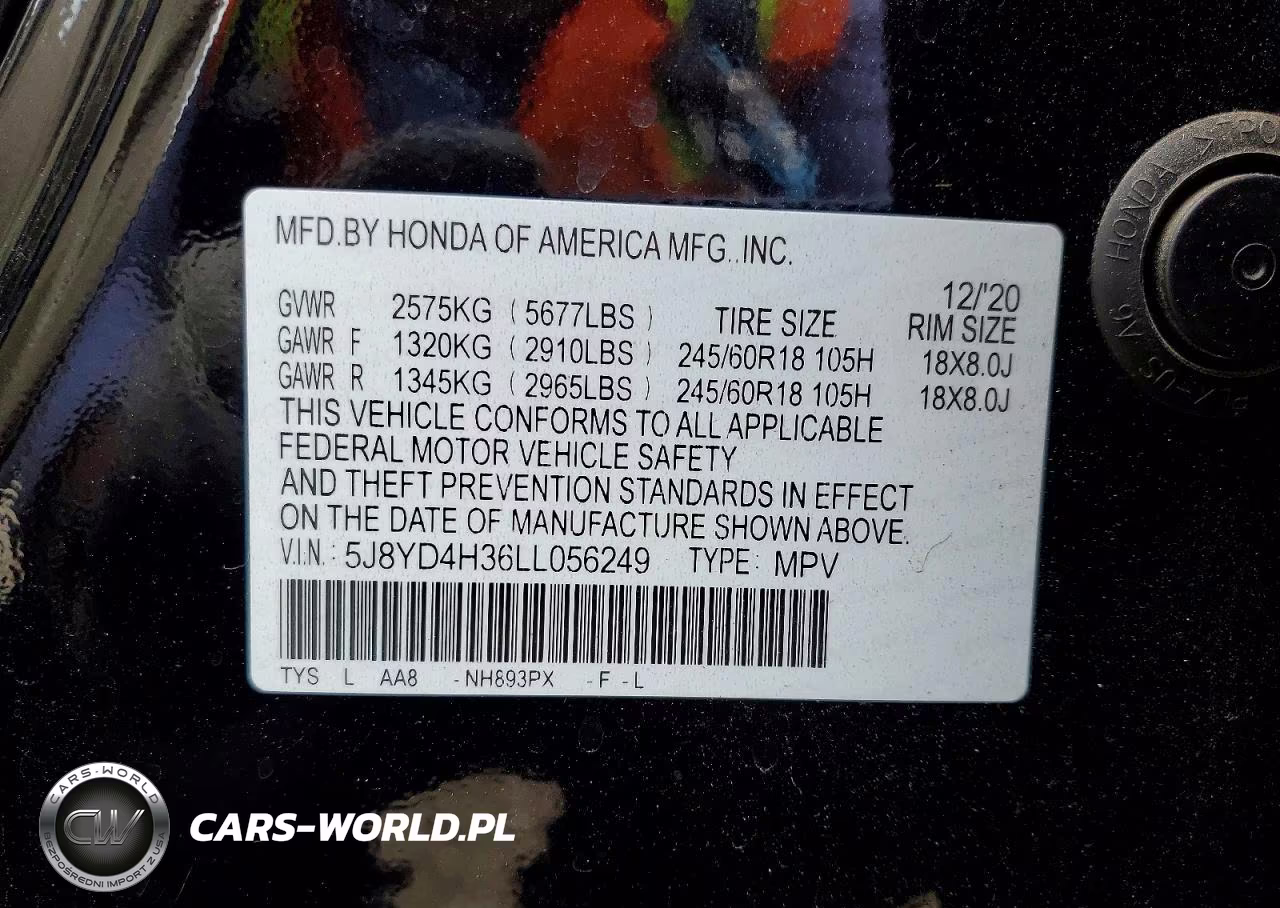 2020 Acura Mdx VIN:5J8YD4H36LL056249 - 13