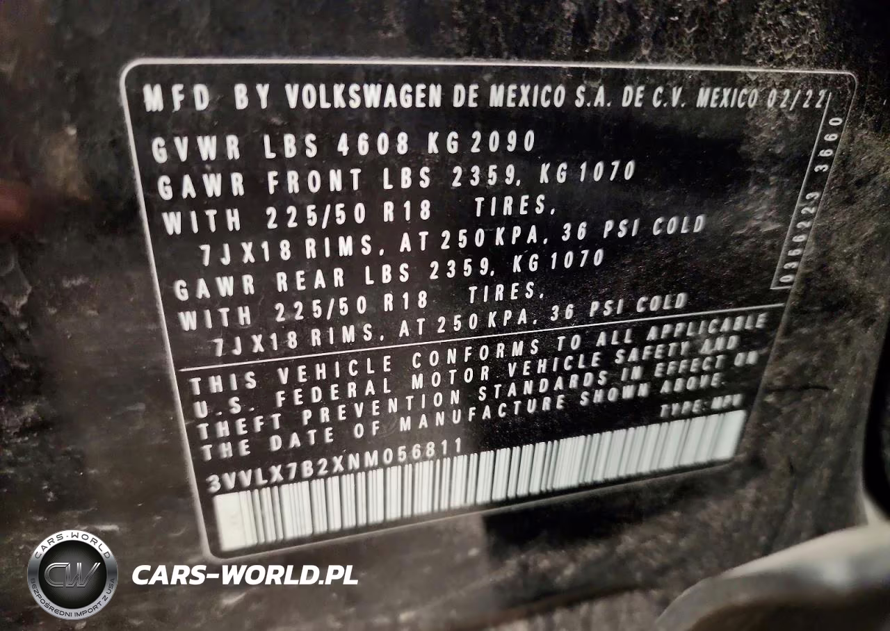 2022 Volkswagen Taos Se Iq Drive VIN:3VVLX7B2XNM056811 - 13