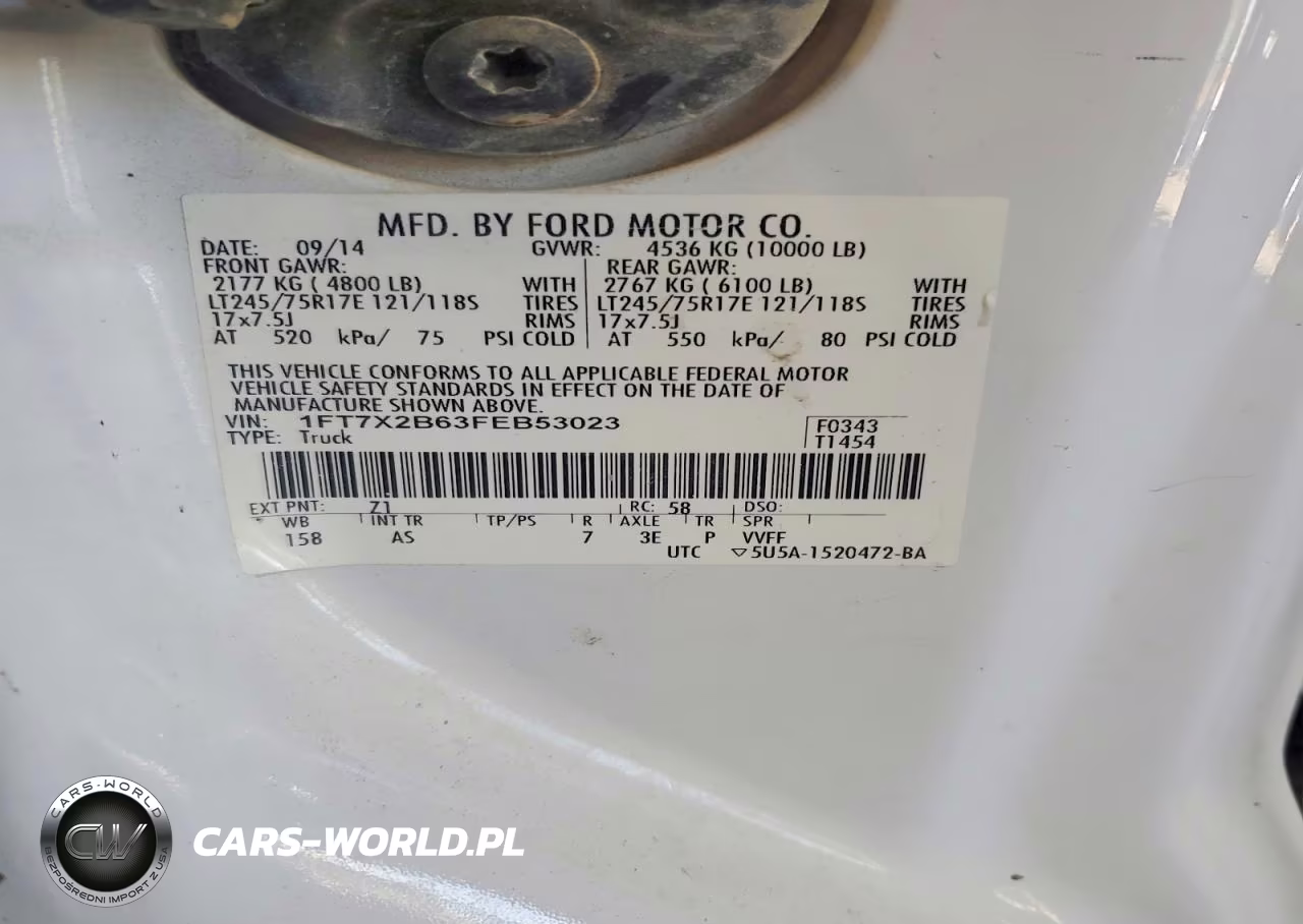 2015 Ford F250 Super Duty VIN:1FT7X2B63FEB53023 - 12