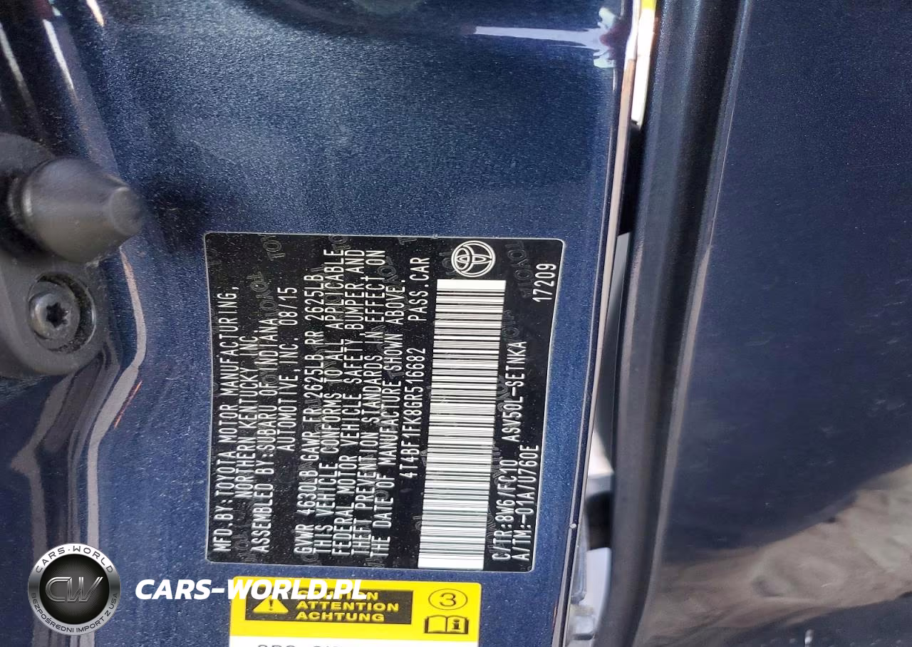 2016 Toyota Camry Le VIN:4T4BF1FK8GR516682 - 13