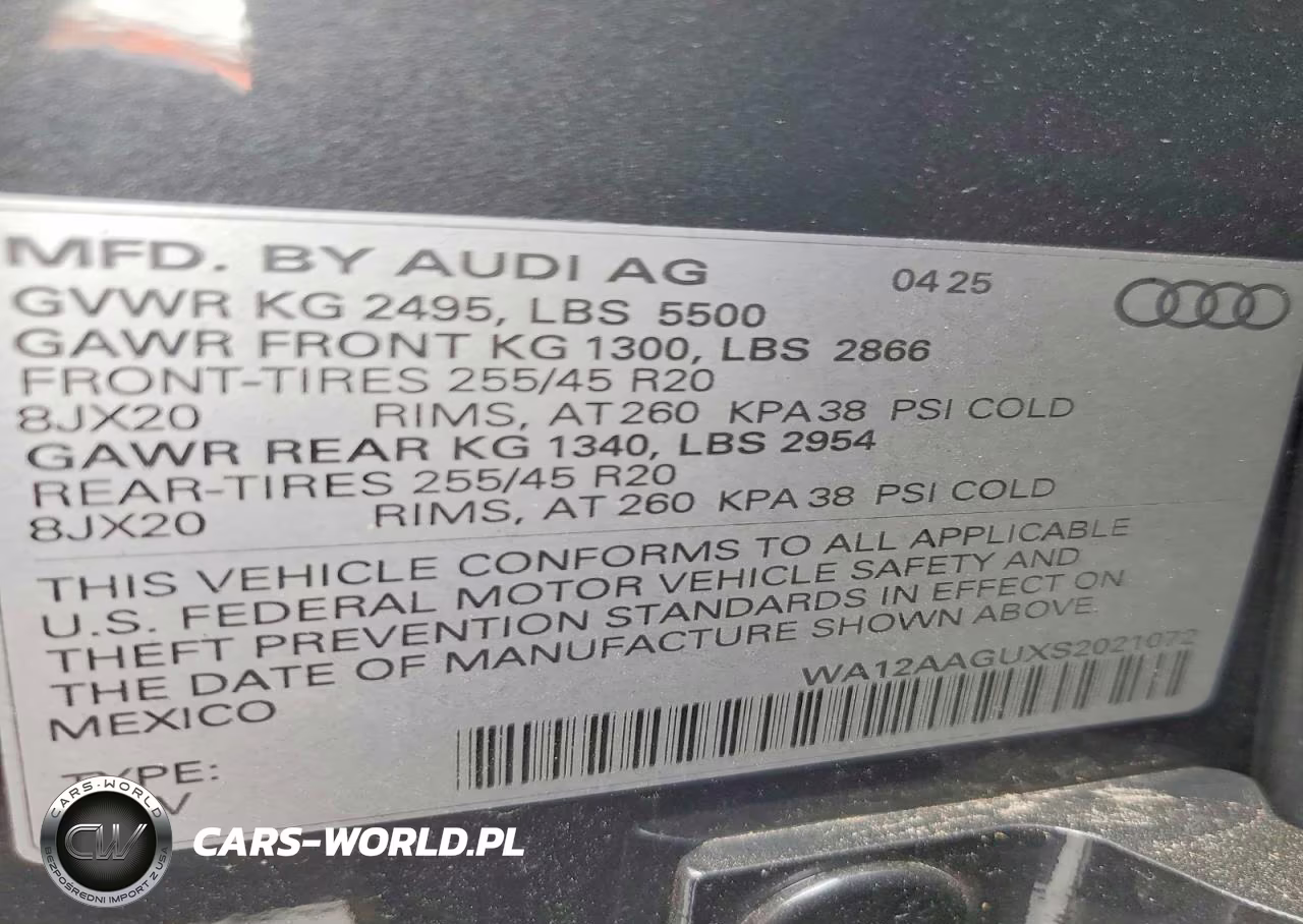 2025 Audi Q5 Premium Plus VIN:WA12AAGUXS2021072 - 13