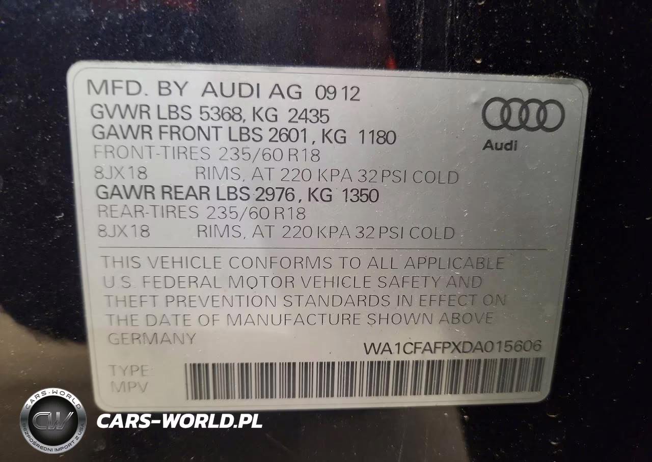 2013 Audi Q5 Premium VIN:WA1CFAFPXDA015606 - 13