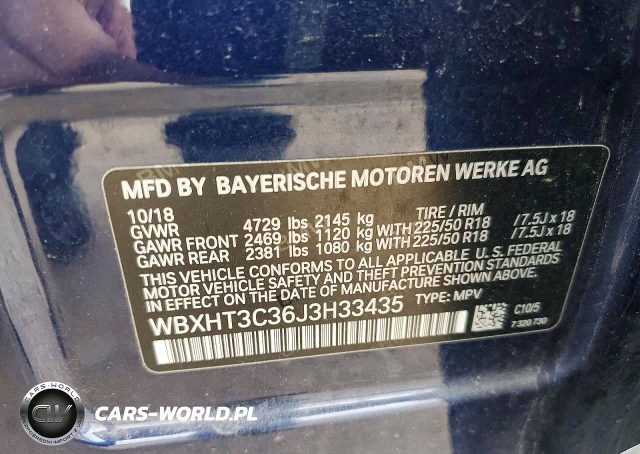 2018 BMW X1 xDrive28I VIN:WBXHT3C36J3H33435 - 12