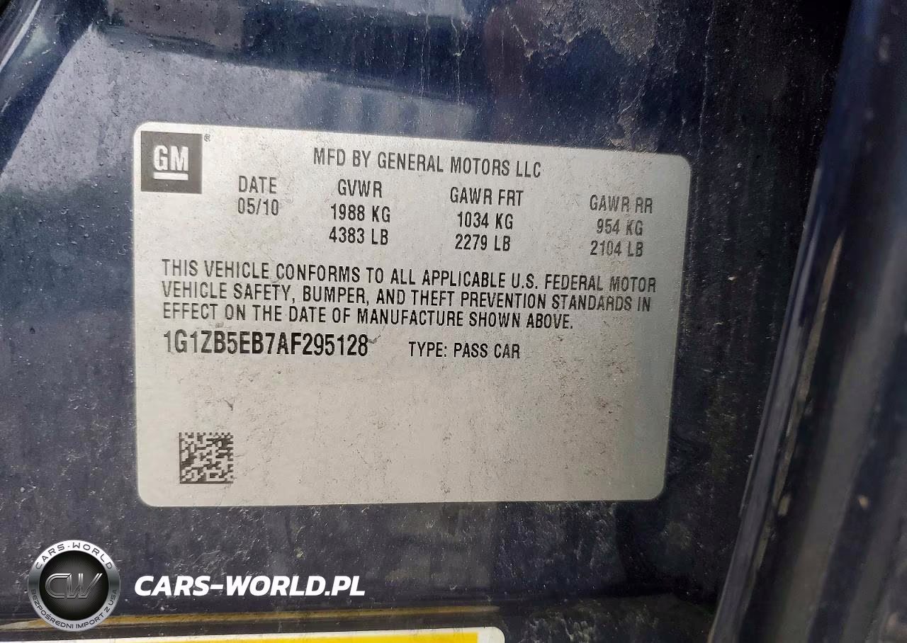 2010 Chevrolet Malibu Ls VIN:1G1ZB5EB7AF295128 - 12