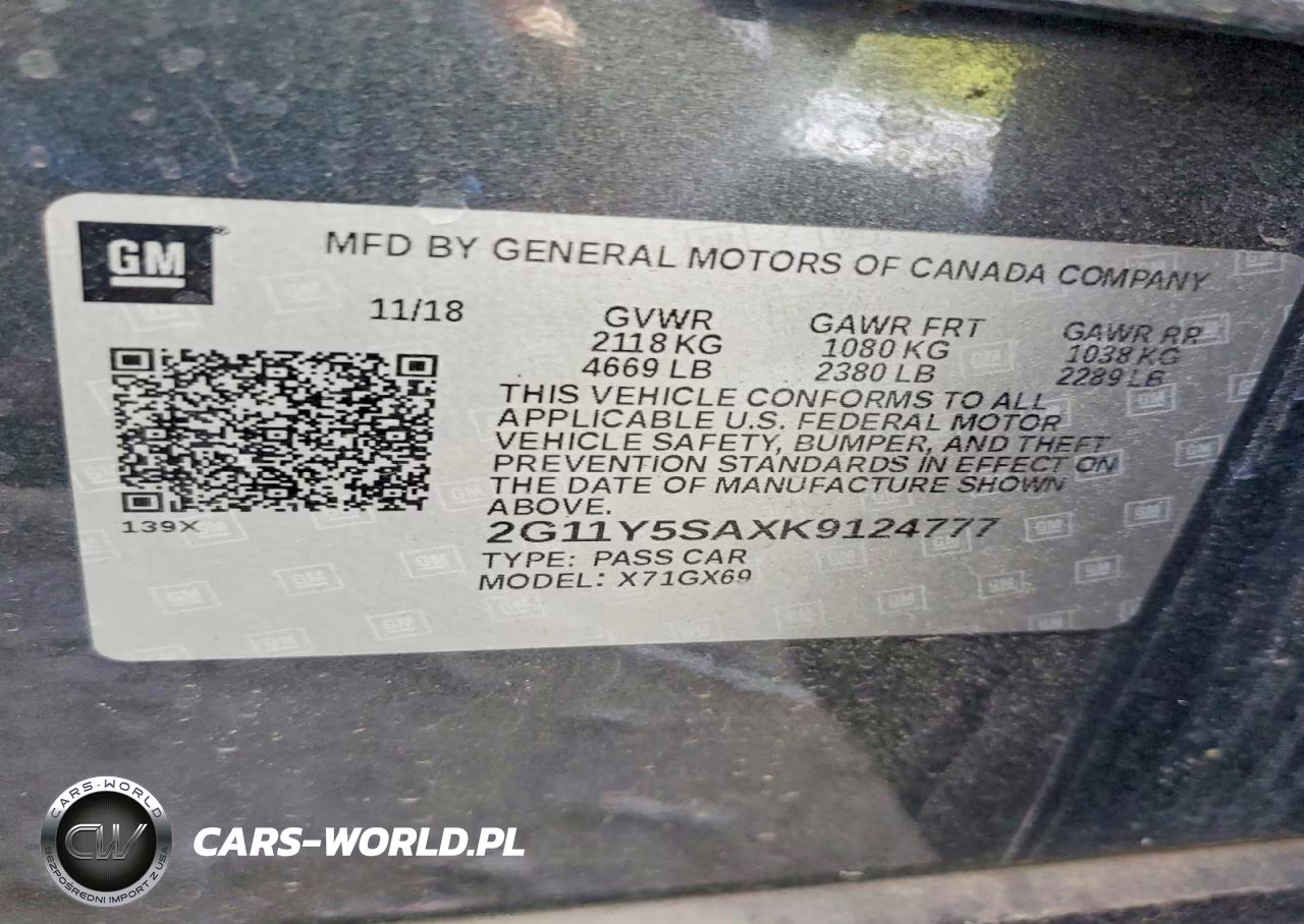 2019 Chevrolet Impala Ls VIN:2G11Y5SAXK9124777 - 13