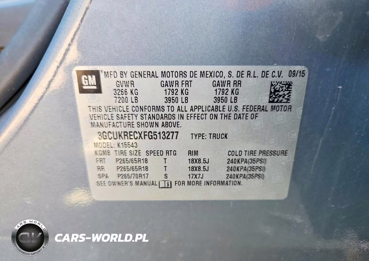 2015 Chevrolet Silverado K1500 Lt VIN:3GCUKRECXFG513277 - 12