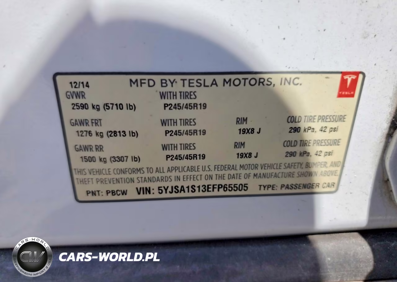 2014 Tesla Model S VIN:5YJSA1S13EFP65505 - 12