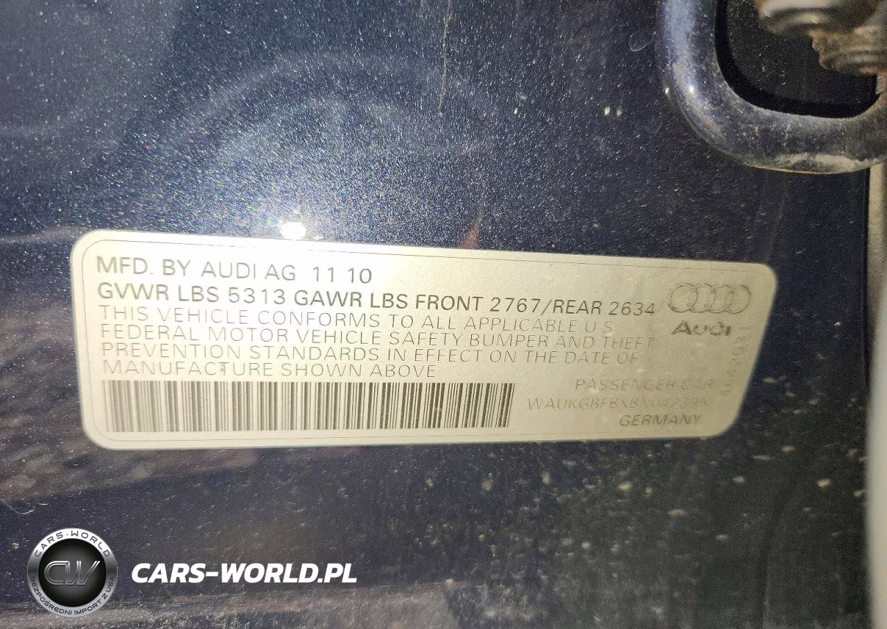 2011 Audi A6 Prestige VIN:WAUKGBFBXBN042395 - 12