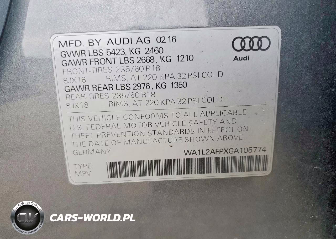 2016 Audi Q5 Premium Plus VIN:WA1L2AFPXGA105774 - 14