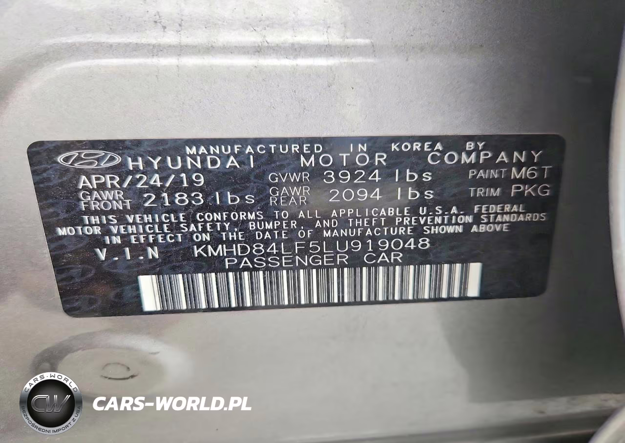 2020 Hyundai Elantra Sel VIN:KMHD84LF5LU919048 - 12