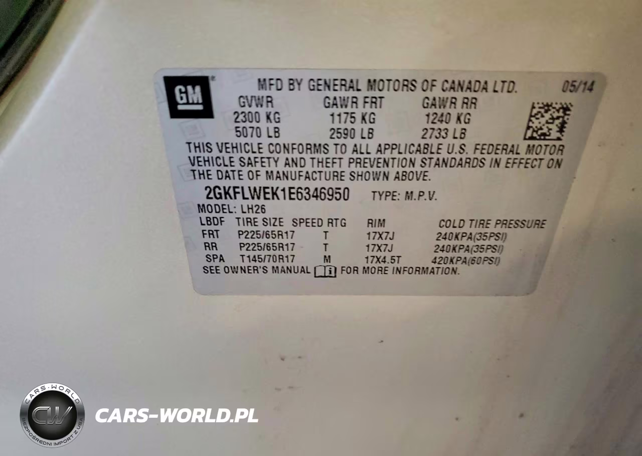 2014 GMC Terrain VIN:2GKFLWEK1E6346950 - 13