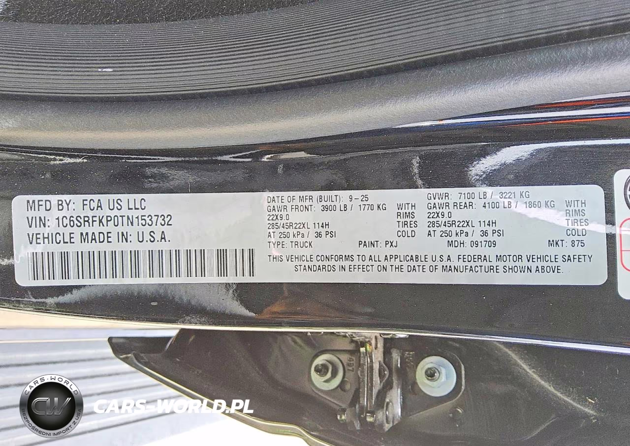 2026 Ram 1500 Tungsten VIN:1C6SRFKP0TN153732 - 12